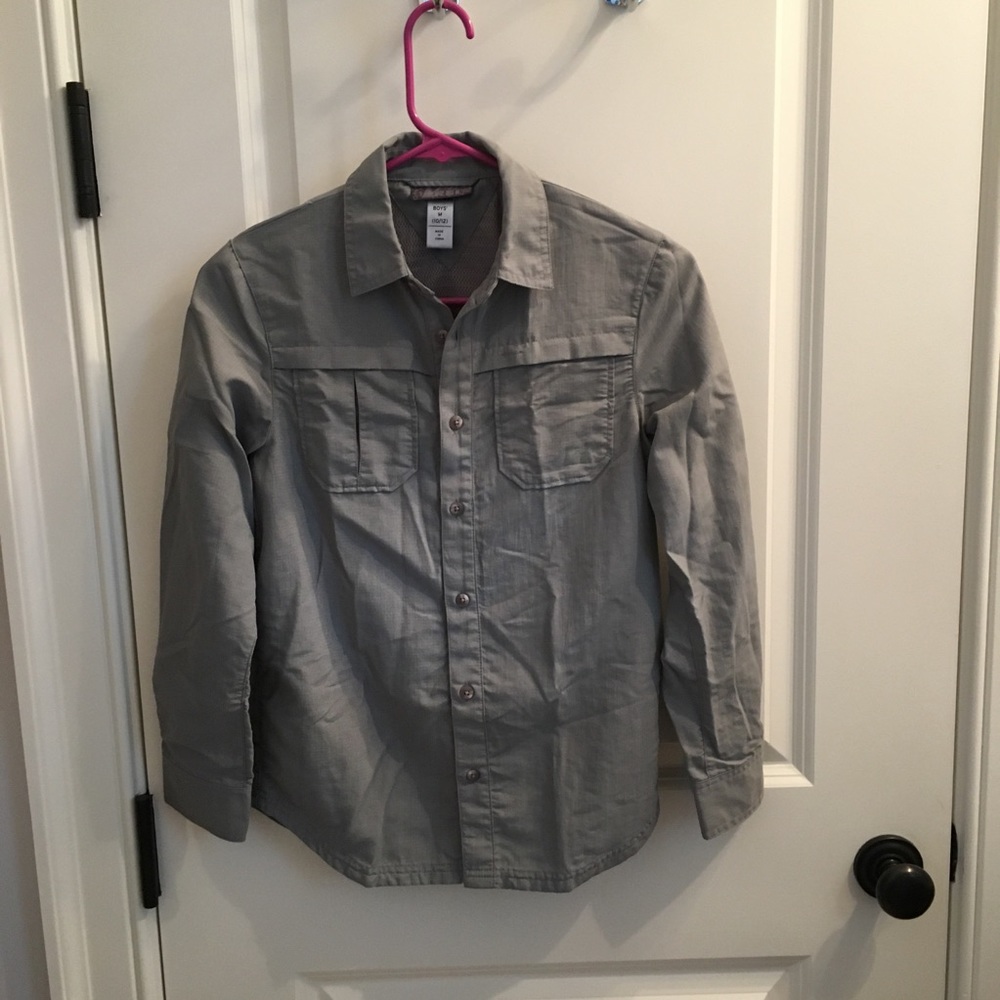 REI Boys’ Sahara Solid Long-Sleeve Shirt